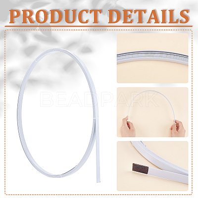 Plastic Covered Steel Boning for Bridal Dress Bustle DIY-WH0304-604A-1