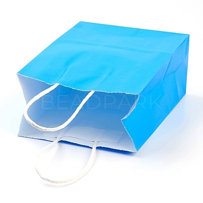 Pure Color Kraft Paper Bags AJEW-G020-B-01-1