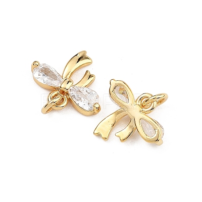 SHEGRACE Brass Clear Cubic Zirconia Charms XGRQ2O472-422G-1
