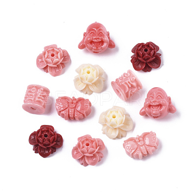 Synthetic Coral Beads CORA-R019-038-1