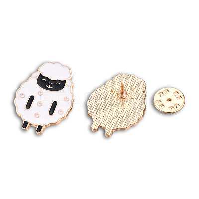 Sheep Shape Enamel Pin JEWB-N007-217-1