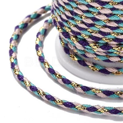 4-Ply Polycotton Cord with Metallic Thread OCOR-Z003-D95-1