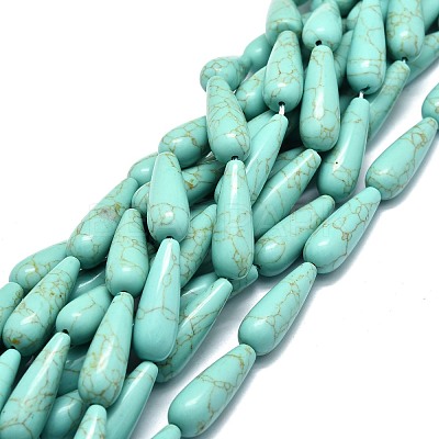 Synthetic Turquoise Beads Strands G-E576-38-1