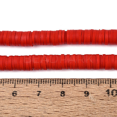 Handmade Polymer Clay Beads Strands CLAY-R089-6mm-038-1