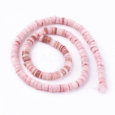 Shell Beads Strands SSHEL-E571-49-1