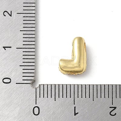 Brass Micro Pave Cubic Zirconia Beads KK-P290-61G-L-1
