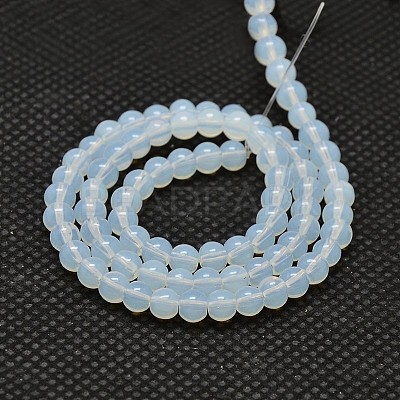 Round Opalite Beads Strands GLAA-F033-4mm-01-1