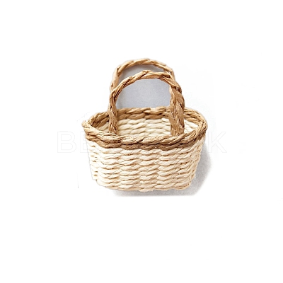 Dollhouse Mini Woven Basket for Kids Supply PW-WG80E1D-06-1