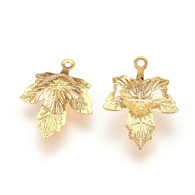 Autumn Theme 304 Stainless Steel Pendants X-STAS-G176-38G-1