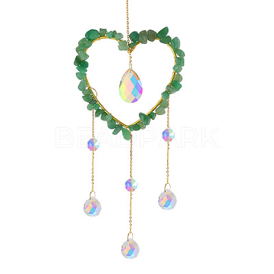 Iron Big Pendant Decorations DJEW-PW0007-09C-1