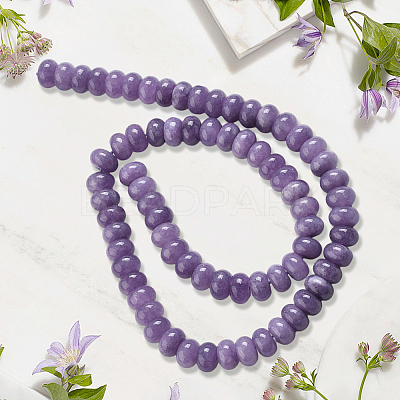 2 Strands Natural White Jade Beads Strands G-PA0001-23A-1