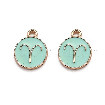 Alloy Enamel Pendants ENAM-S124-01A-15A-1