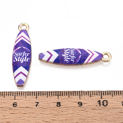 Alloy Enamel Pendants ENAM-T022-40KCG-05-1