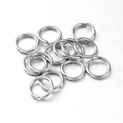 Eco-Friendly PVD Vacuum Plating & Long-Lasting Plated Brass Open Jump Rings LS-X-KK-E663-8mm-P-1