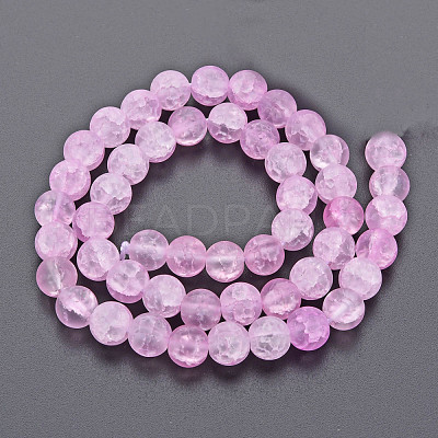 Crackle Glass Beads Strands GLAA-S192-D-008D-1