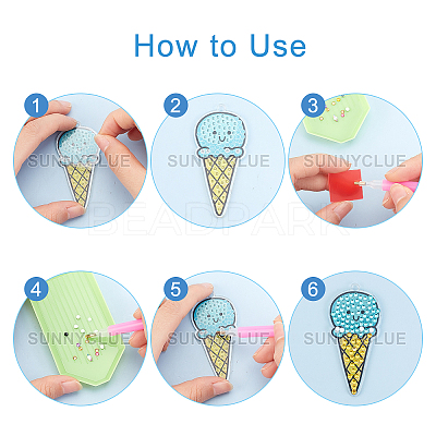 DIY Diamond Painting Keychain Kits DIY-SC0016-59-1