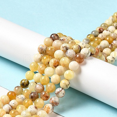 Natural Yellow Opal Beads Strands G-G992-A02-A-1