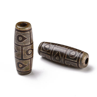 Tibetan Style dZi Beads TDZI-E004-14-1