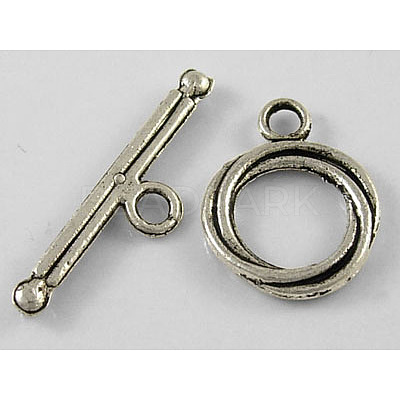 Tibetan Style Alloy Toggle Clasps LS-LF0539Y-NF-1