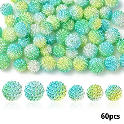 Imitation Pearl Acrylic Beads OACR-YW0002-09A-1