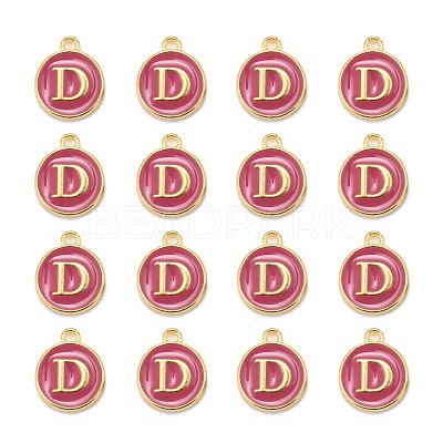 Golden Plated Alloy Enamel Charms X-ENAM-S118-08D-1