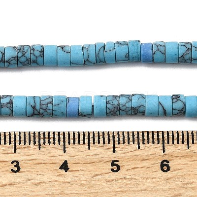 Dyed Synthetic Turquoise Beads Strands G-Z089-A04-Q-1