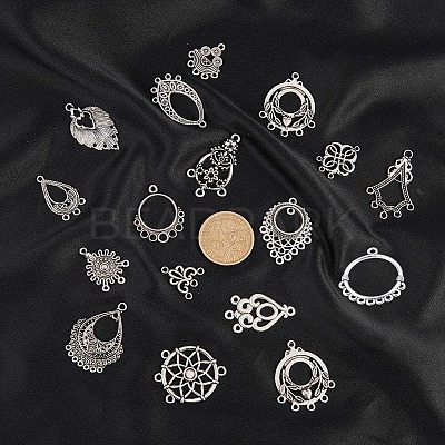 Tibetan Style Alloy Chandelier Components TIBE-SC0001-04AS-1