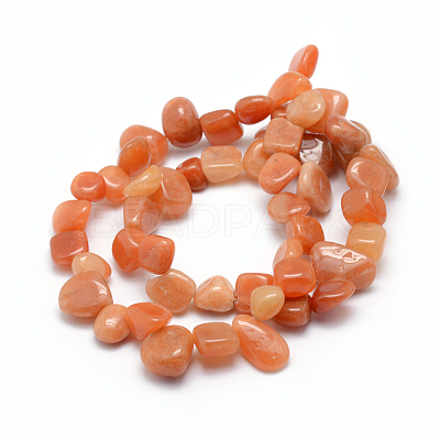 Natural Red Aventurine Beads Strands G-K220-27-1