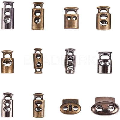 Alloy Spring Cord Locks PALLOY-PH0001-22-1