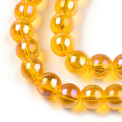 Electroplate Transparent Glass Beads Strands LS-GLAA-T032-T6mm-AB11-1