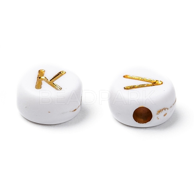 Plating Acrylic Beads PACR-YW0001-08G-1