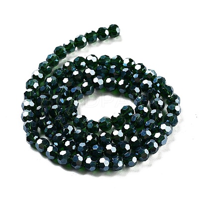 Electroplate Transparent Glass Beads Strands LS-EGLA-A035-T6mm-A10-1