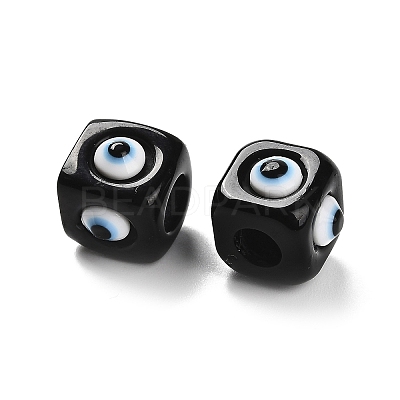 Opaque Resin European Beads RESI-U012-01A-1