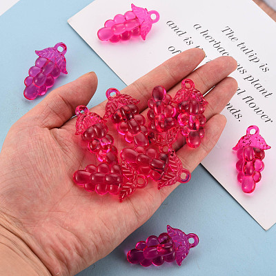Autumn Theme Transparent Acrylic Beads TACR-S154-60B-906-1