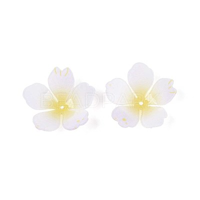 Flower Acrylic Bead Caps SACR-T017-51A-1