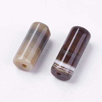 Natural Striped Agate/Banded Agate Beads X-G-R179-1