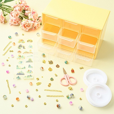 DIY Lampwork Beaded Bracelet Making Kit DIY-FZC0001-01D-1