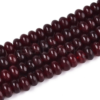 Dyed Natural White Jade Beads Strands G-T139-59A-01-1