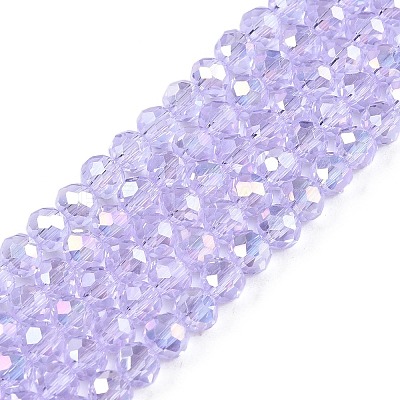 Electroplate Glass Beads Strands LS-EGLA-A044-T4mm-B17-1