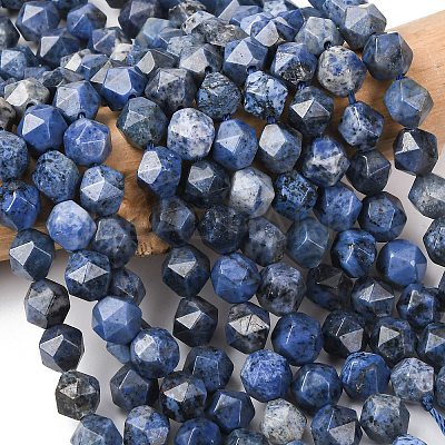 Natural Dumortierite Quartz Beads Strands G-F523-17-8mm-01-1