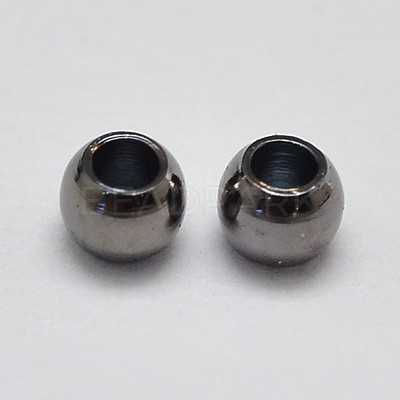 Brass Beads KK-F0317-4mm-01B-NR-1