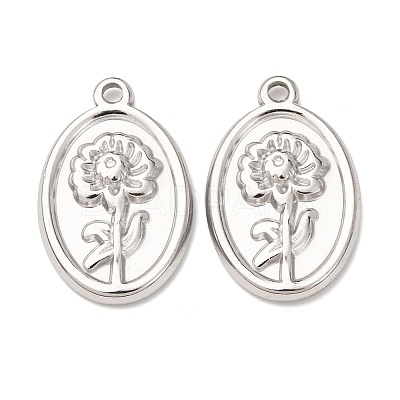 304 Stainless Steel Pendants STAS-I358-12P-09-1
