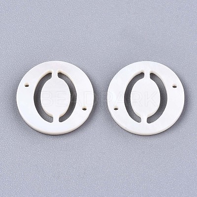 Natural Freshwater Shell Links Connectors X-SHEL-S276-120O-1