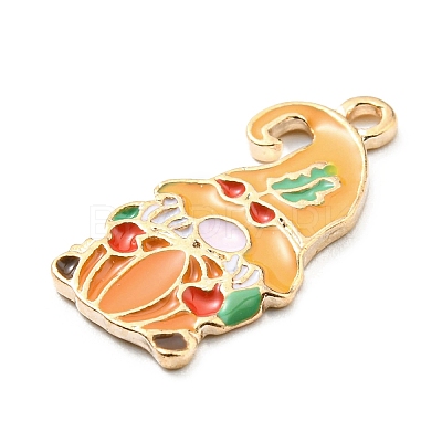 Thanksgiving Day Alloy Enamel Pendants ENAM-D060-02I-KCG-1