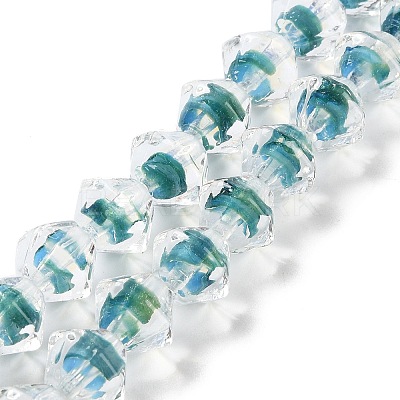 Handmade Lampwork Beads Strands LAMP-Q036-03B-1