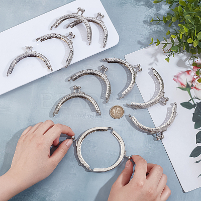 10Pcs Iron Purse Handle Frame FIND-PH0024-84P-1