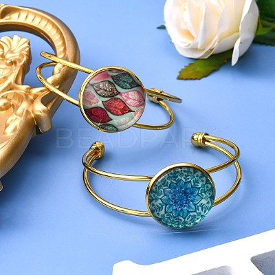 Brass Cuff Bangle Making KK-J184-49G-1