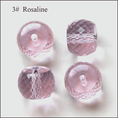 Imitation Austrian Crystal Beads SWAR-F064-10x8mm-03-1
