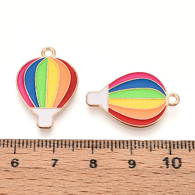 Rainbow Color Pride Alloy Enamel Pendants ENAM-K067-11-1