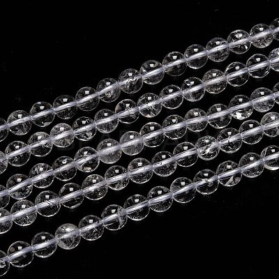 Natural Quartz Crystal Beads Strands G-H236-05A-6mm-1